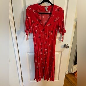 H&M vintage style midi dress